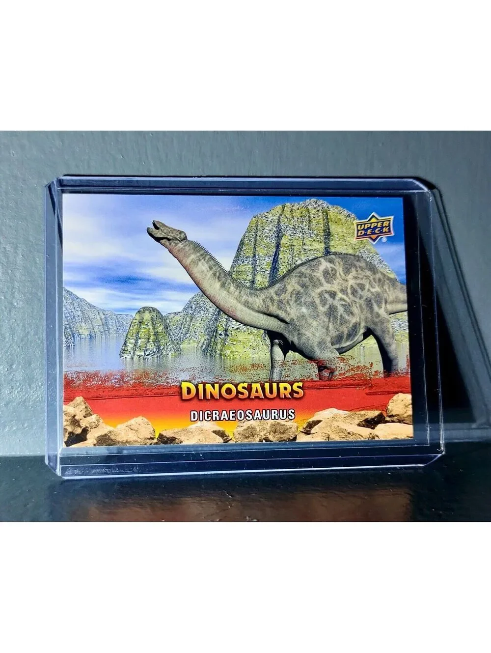 2015 Upper Deck Dinosaurs Dicraeosaurus Extinction Red Parallel #93 Card